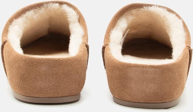 UGG Schapenvacht Instap Sandalen Kastanjebruin - Foto 4