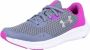 Under Armour GGS Charged Pursuit 3 Hardloopschoenen Aurora Purple Strobe Metallic Silver Kinderen - Thumbnail 2