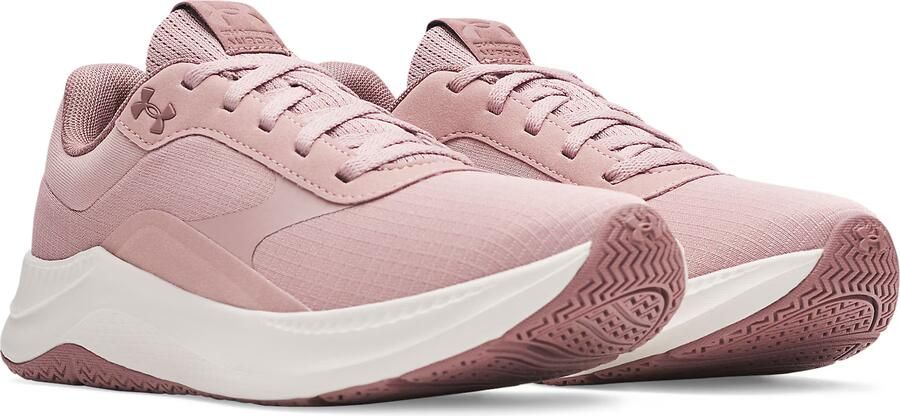 Under Armour UA W Aurora 3-PNK Dames Sportschoenen Tourmaline Roze Summit Wit Maroon Mist - Foto 4