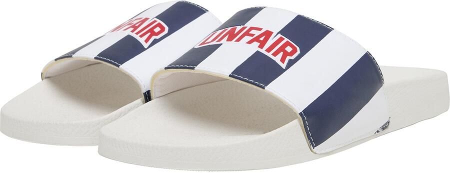 Unfair Athletics Muiltjes 'Azzuro' donkerblauw rood wit - Foto 5