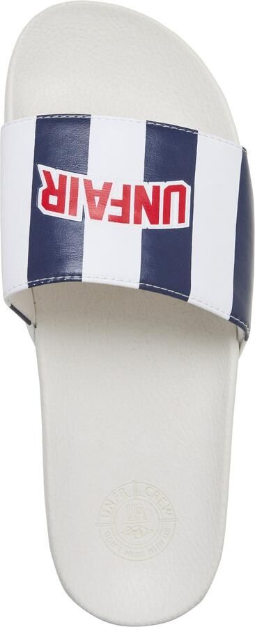 Unfair Athletics Muiltjes 'Azzuro' donkerblauw rood wit - Foto 3