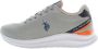U.S. POLO ASSN. Contrasterende Details Grijze Sneaker Met Veters - Thumbnail 2