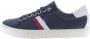 U.s. Polo Assn. Heren Lage Sneaker in Marineblauw Stof Blue Heren - Thumbnail 2