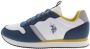 U.s. Polo Assn. Sportschoen met logo en contrasterende details Blauw Heren - Thumbnail 2