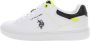 U.s. Polo Assn. Witte Print Slip-On Sneakers met Sportieve Details White Heren - Thumbnail 2