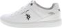 U.s. Polo Assn. Witte Polyester Sneaker met Contrasterende Details - Thumbnail 4