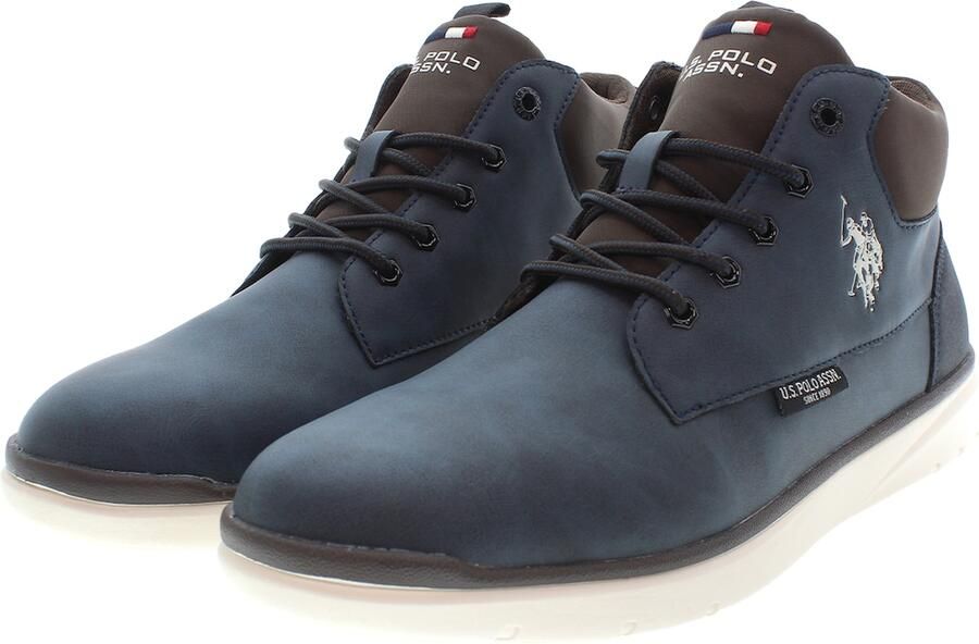 U.S. POLO ASSN. Boots donkerblauw donkerbruin wit - Foto 4