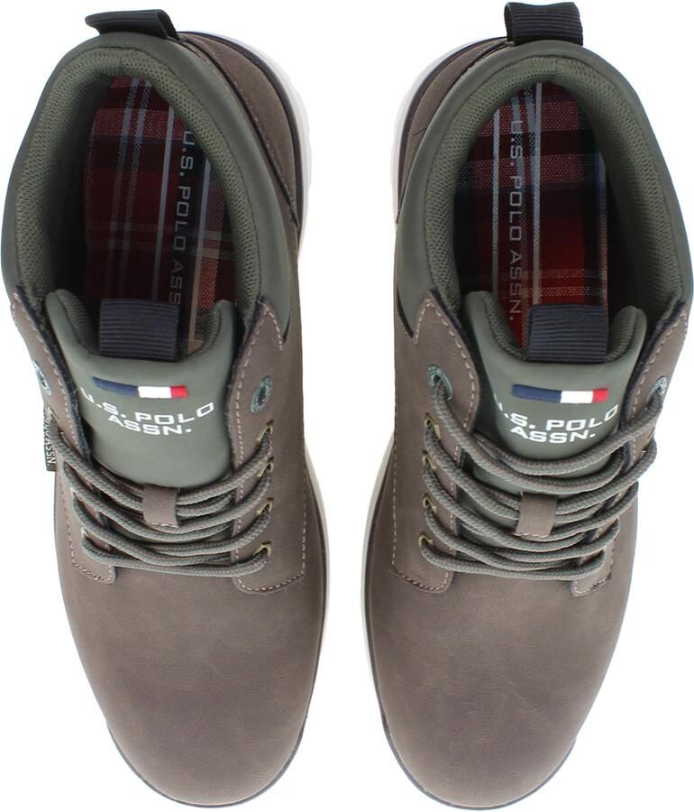 U.S. POLO ASSN. Boots donkerbruin donkergroen wit - Foto 2