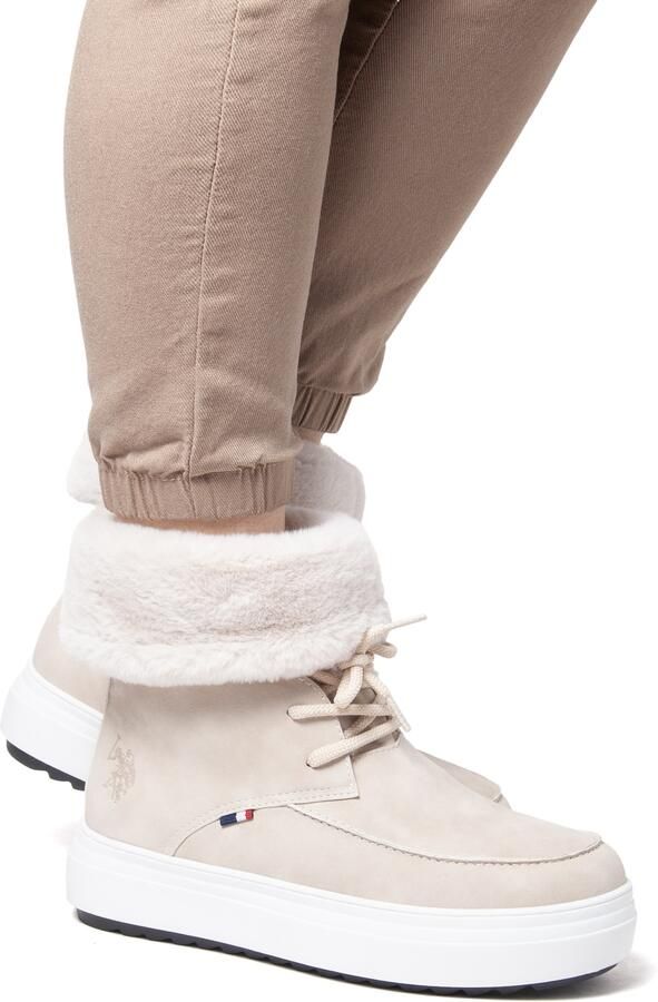 U.S. POLO ASSN. Enkellaarsjes beige - Foto 5