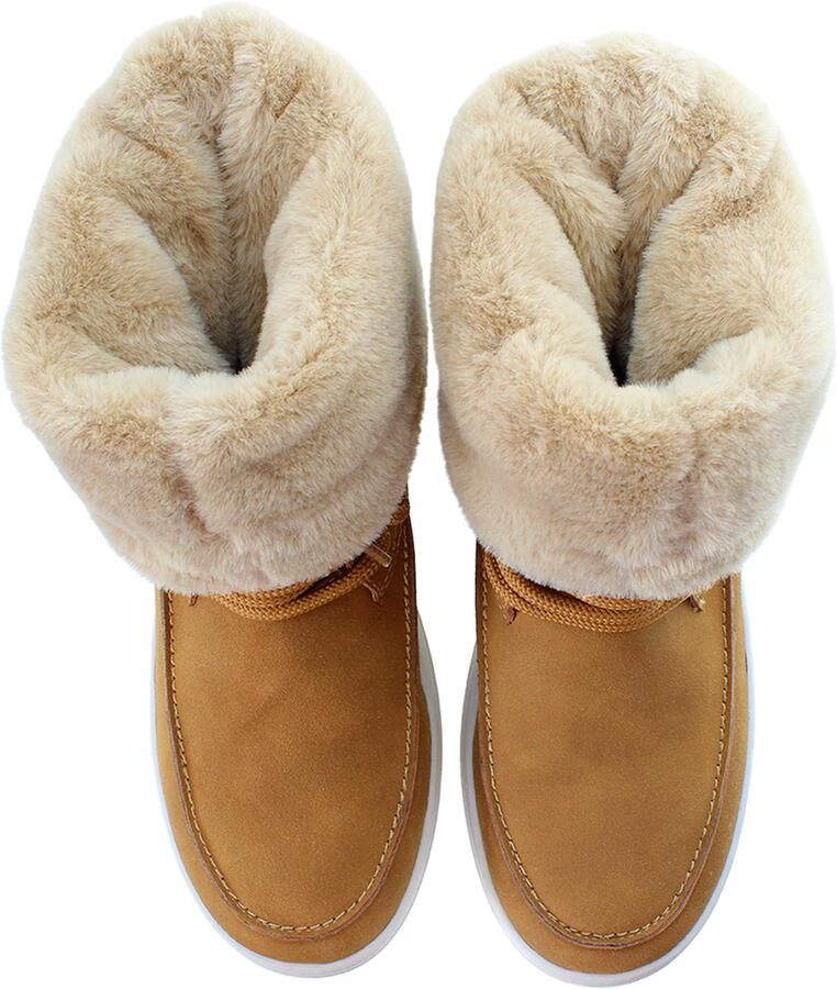 U.S. POLO ASSN. Enkellaarsjes 'ICY001WDHF1' crème camel wit - Foto 2