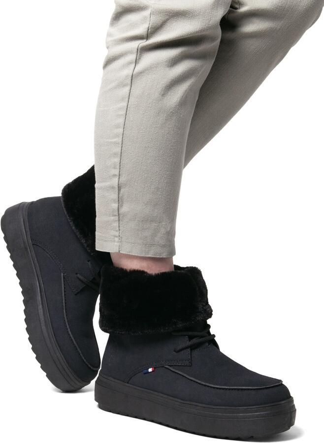 U.S. POLO ASSN. Enkellaarsjes 'ICY001WDHF1' navy rood zwart wit - Foto 5