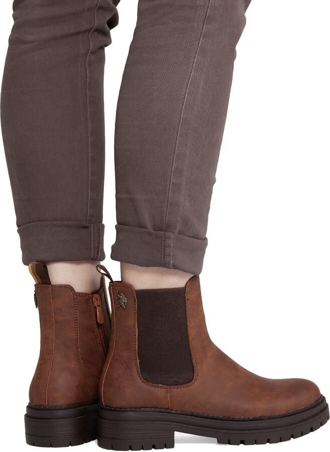 US POLO ASSN. Enkellaarsjes 'Nikita' cognac - Foto 4