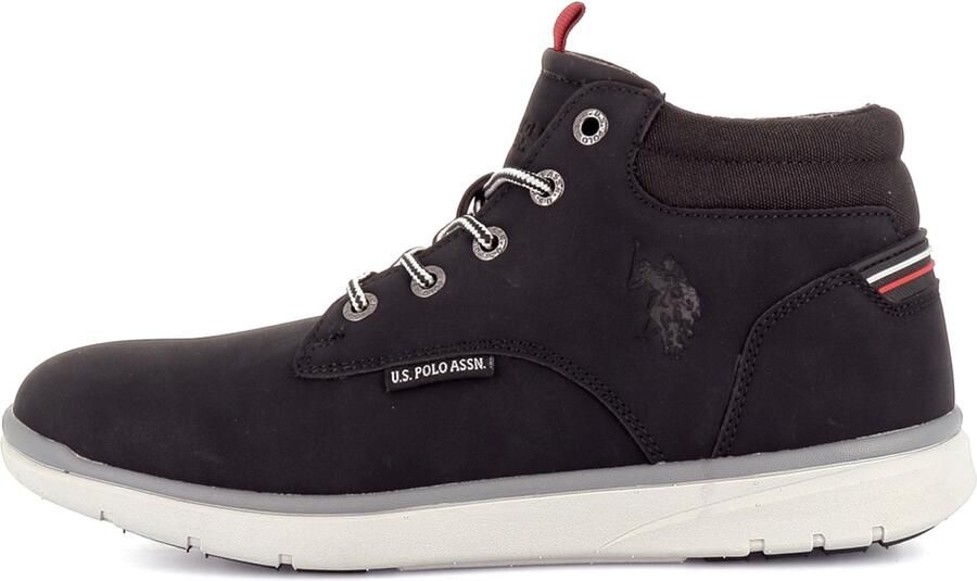 US POLO ASSN. Sneakers hoog 'Ygor' zwart