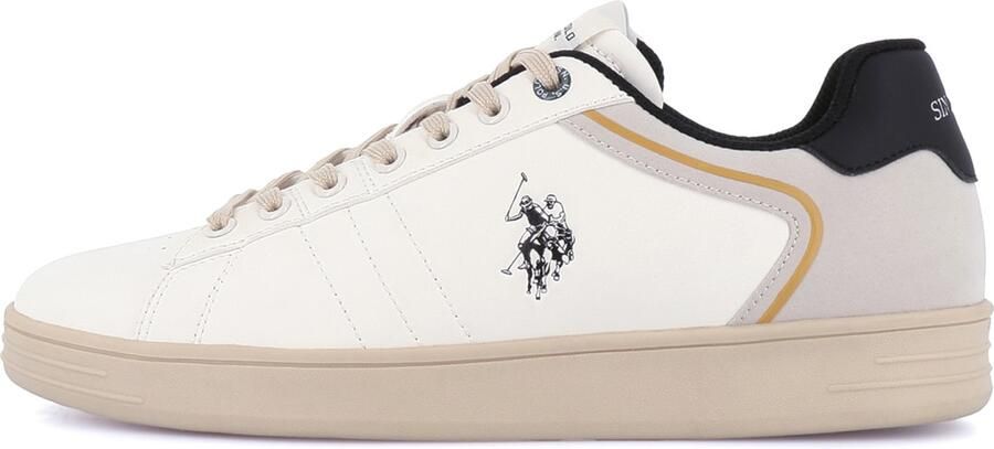 US POLO ASSN. Sneakers laag 'Alpha' beige zwart offwhite