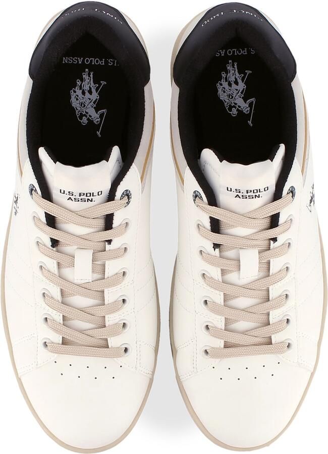 US POLO ASSN. Sneakers laag 'Alpha' beige zwart offwhite - Foto 3
