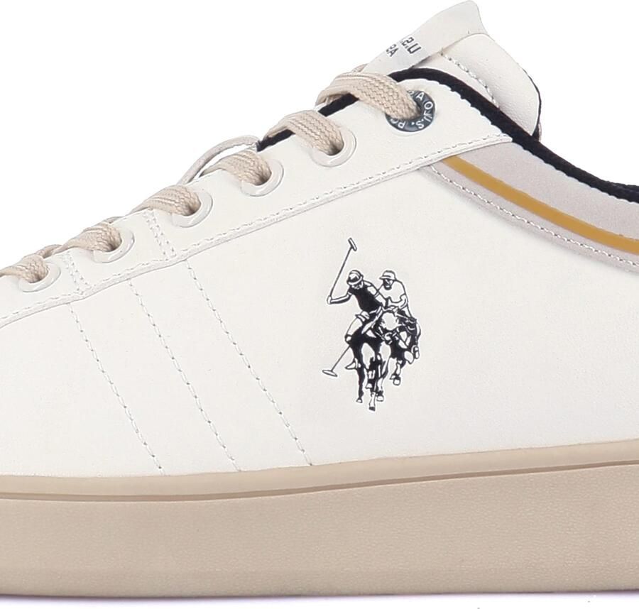 US POLO ASSN. Sneakers laag 'Alpha' beige zwart offwhite - Foto 2