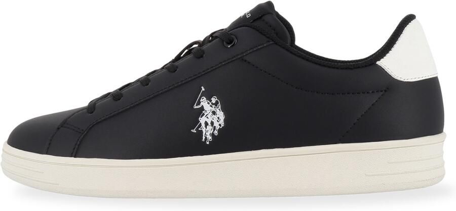 US POLO ASSN. Sneakers laag 'Alpha' zwart offwhite
