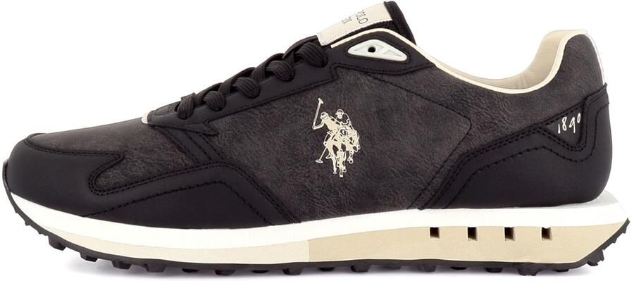 US POLO ASSN. Sneakers laag 'April' crème zwart