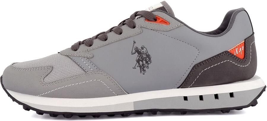 US POLO ASSN. Sneakers laag 'April' grijs aardetinten