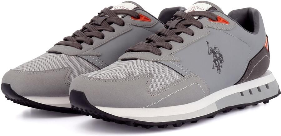 US POLO ASSN. Sneakers laag 'April' grijs aardetinten - Foto 3