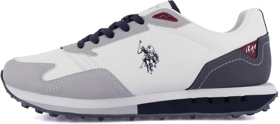 US POLO ASSN. Sneakers laag 'April' marine grijs wit