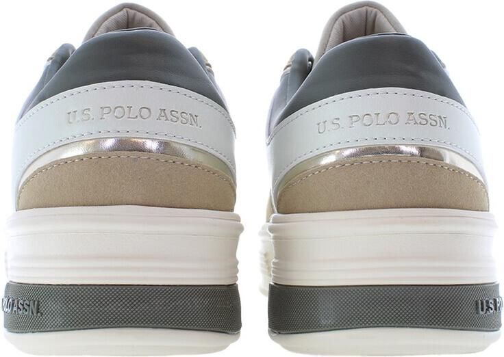 U.S. POLO ASSN. Sneakers laag beige camel donkergroen wit - Foto 5