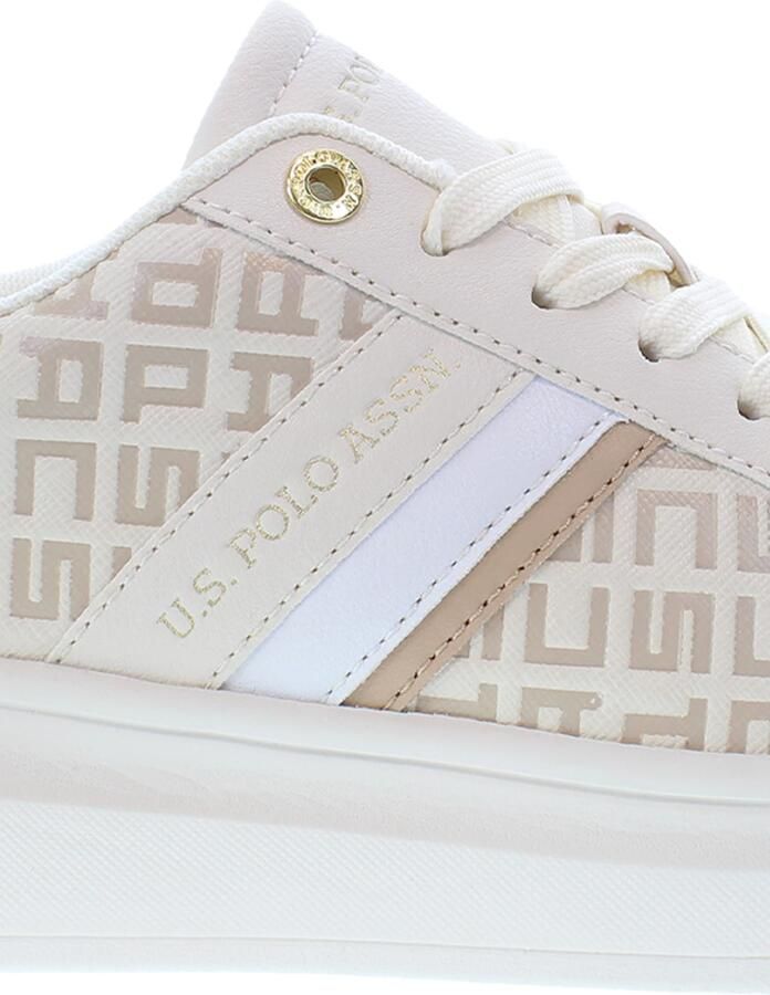 U.S. POLO ASSN. Sneakers laag beige lichtbruin wit - Foto 2