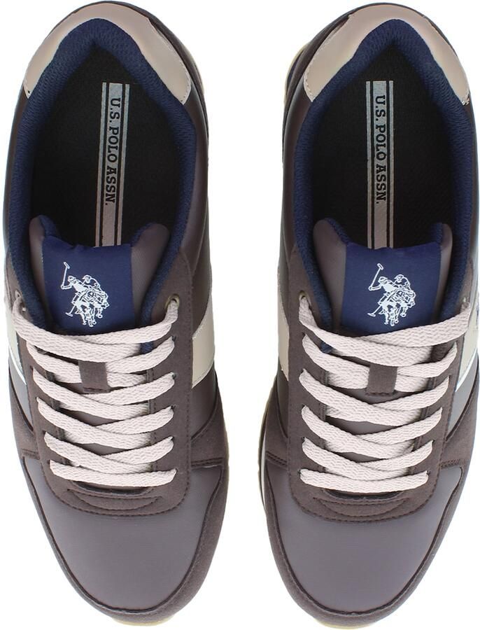 U.S. POLO ASSN. Sneakers laag beige marine donkerbruin wit - Foto 2
