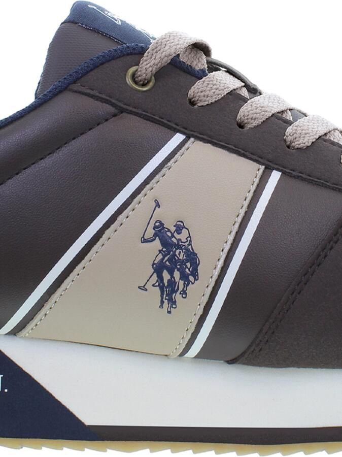U.S. POLO ASSN. Sneakers laag beige marine donkerbruin wit - Foto 3