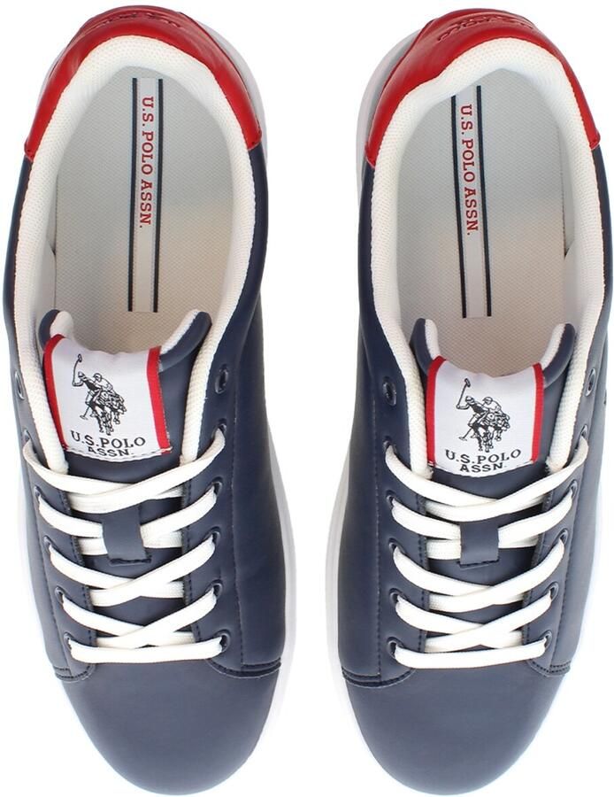 U.S. POLO ASSN. Sneakers laag 'Byron001' marine bloedrood offwhite - Foto 3