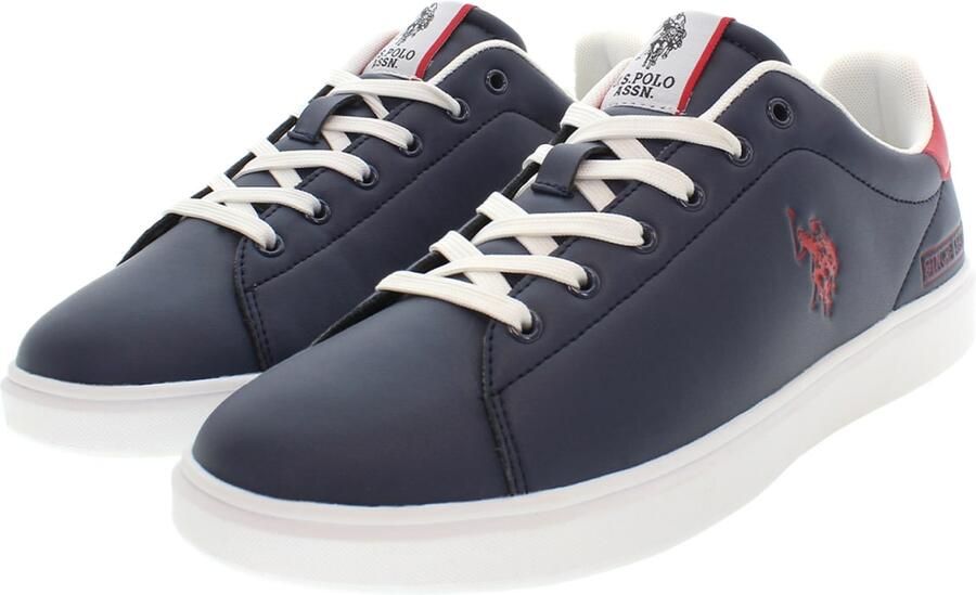 U.S. POLO ASSN. Sneakers laag 'Byron001' marine bloedrood offwhite - Foto 2