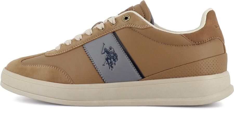 US POLO ASSN. Sneakers laag 'Campy' camel duifblauw