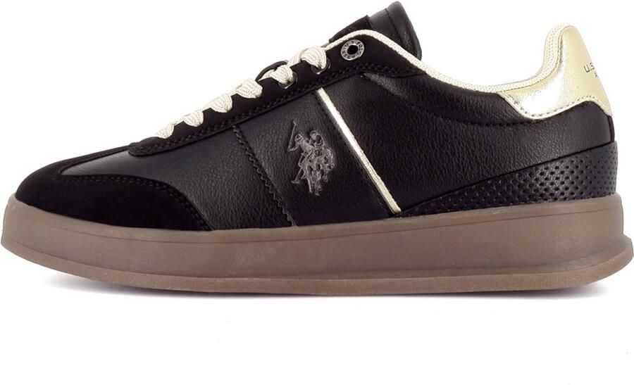 US POLO ASSN. Sneakers laag 'Campy' goud zwart