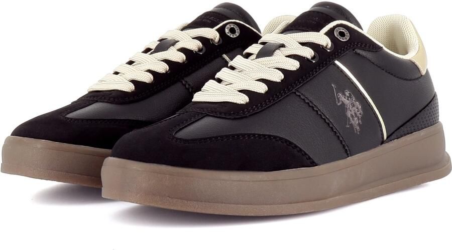 US POLO ASSN. Sneakers laag 'Campy' goud zwart - Foto 4