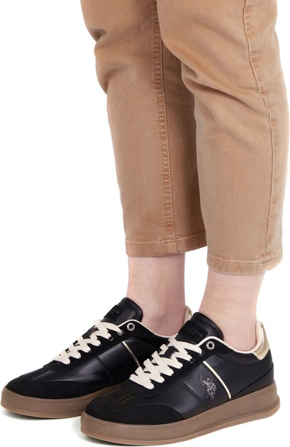 US POLO ASSN. Sneakers laag 'Campy' goud zwart - Foto 3