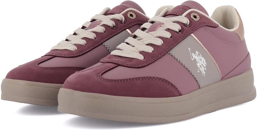 US POLO ASSN. Sneakers laag 'Campy' grijs lila mauve - Foto 4