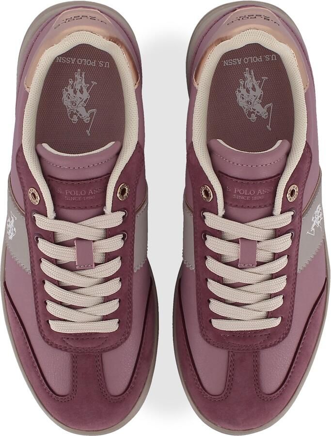US POLO ASSN. Sneakers laag 'Campy' grijs lila mauve - Foto 2