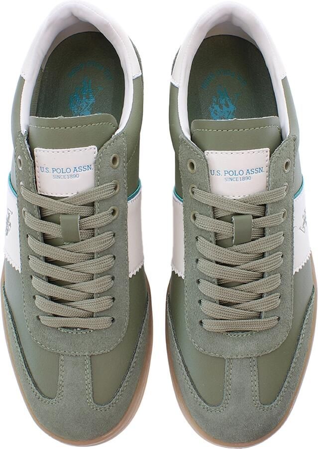 U.S. POLO ASSN. Sneakers laag 'Campy' olijfgroen wit - Foto 3