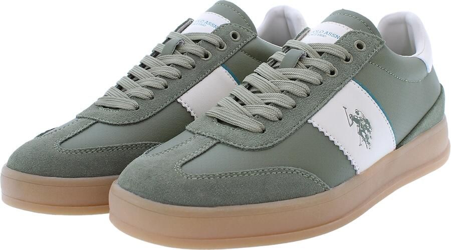 U.S. POLO ASSN. Sneakers laag 'Campy' olijfgroen wit - Foto 4