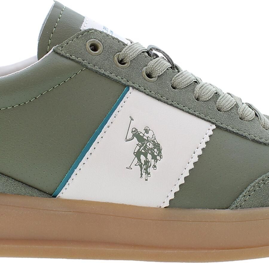 U.S. POLO ASSN. Sneakers laag 'Campy' olijfgroen wit - Foto 2
