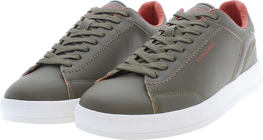 U.S. POLO ASSN. Sneakers laag 'CAMPY002' donkergroen oranje - Foto 4