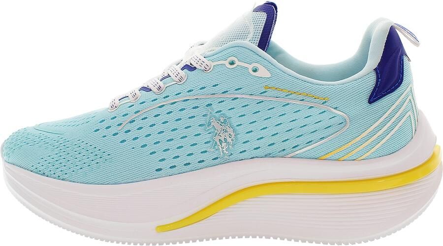 U.S. POLO ASSN. Sneakers laag 'CLAUDE004W 5MY1' royal blue koningsblauw geel wit
