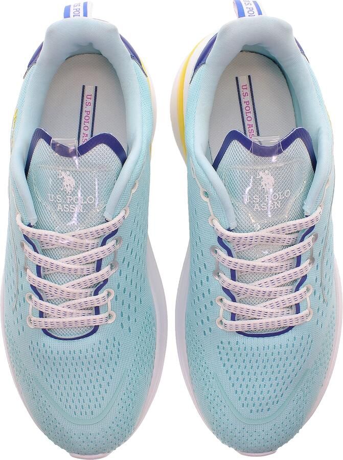 U.S. POLO ASSN. Sneakers laag 'CLAUDE004W 5MY1' royal blue koningsblauw geel wit - Foto 3