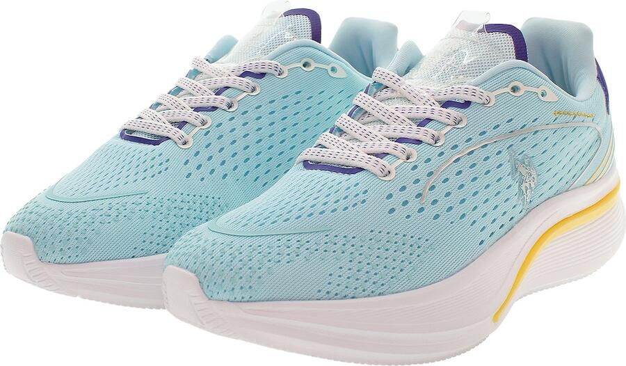 U.S. POLO ASSN. Sneakers laag 'CLAUDE004W 5MY1' royal blue koningsblauw geel wit - Foto 4