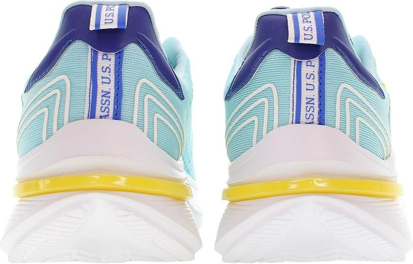 U.S. POLO ASSN. Sneakers laag 'CLAUDE004W 5MY1' royal blue koningsblauw geel wit - Foto 5