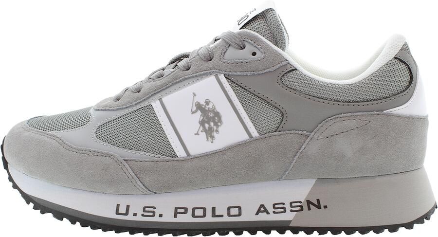 U.S. POLO ASSN. Sneakers laag 'CLEEF007' grijs wit