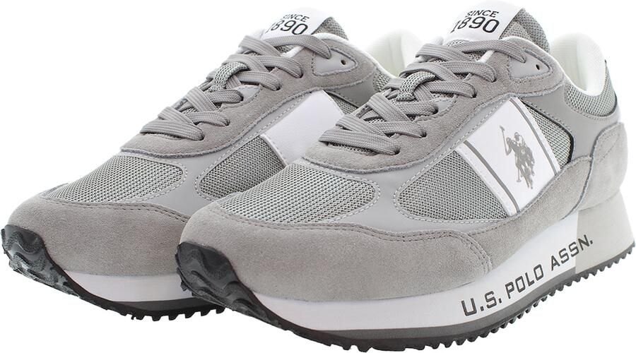 U.S. POLO ASSN. Sneakers laag 'CLEEF007' grijs wit - Foto 4