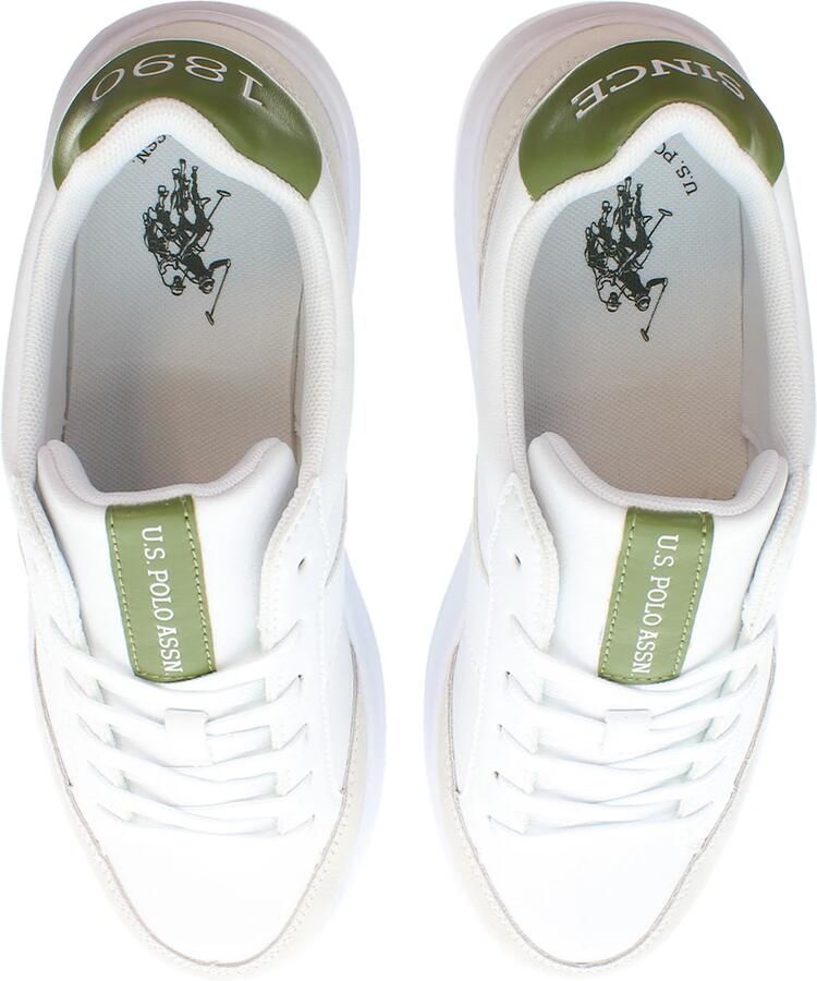 U.S. POLO ASSN. Sneakers laag 'Cody003MDYS2' olijfgroen wit - Foto 2