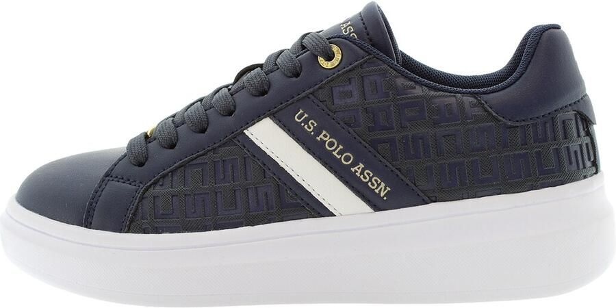 U.S. POLO ASSN. Sneakers laag donkerblauw wit