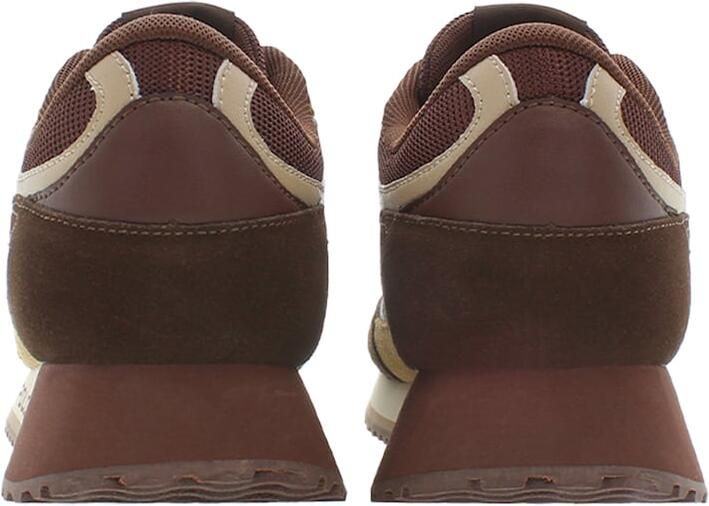 U.S. POLO ASSN. Sneakers laag donkerbruin geel bourgogne - Foto 5